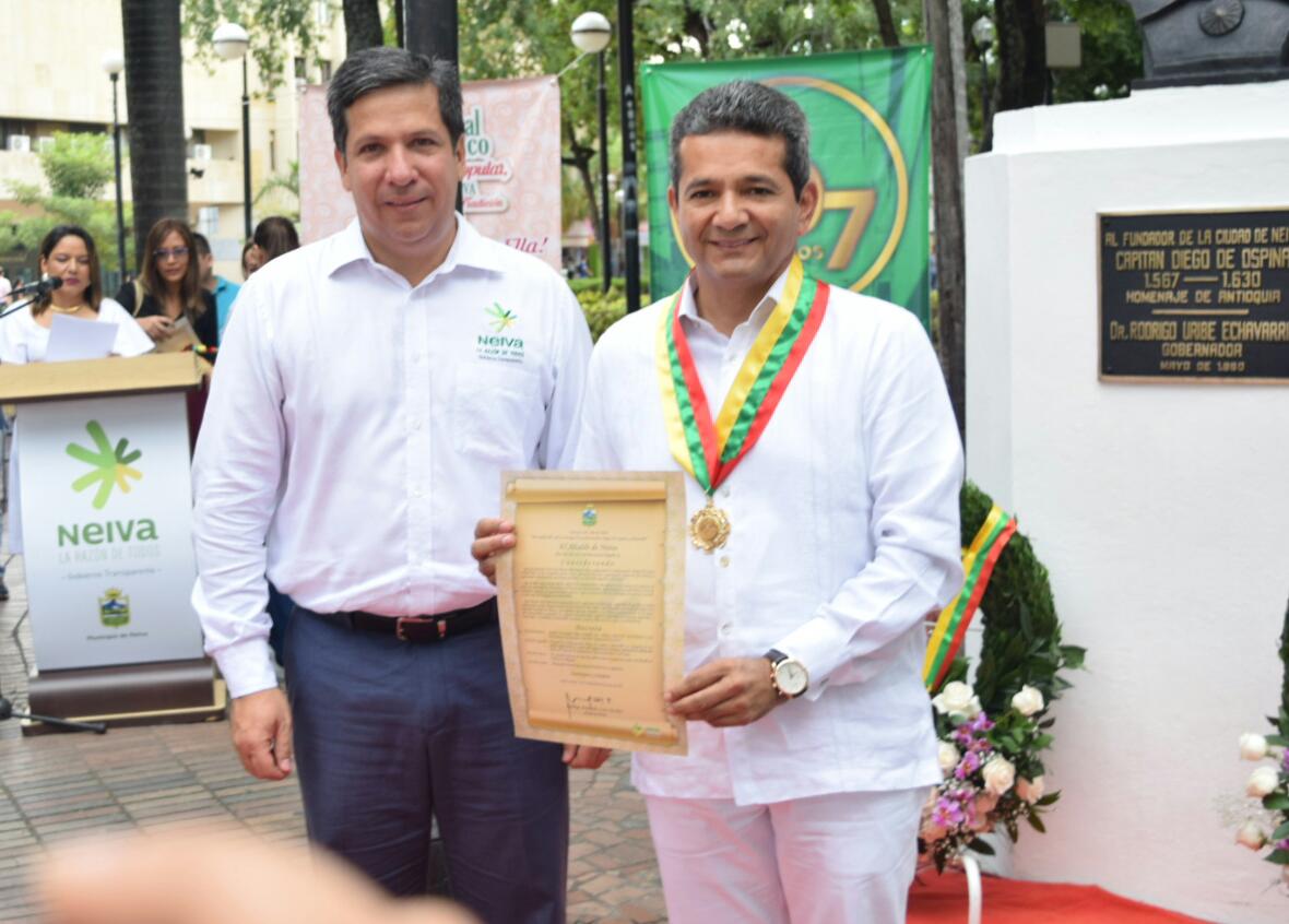 Mérito Empresarial Ariel Rincón Machado, presidente Cámara de Comercio de Neiva.